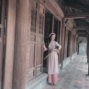 Bébé, nouveau-né, tout-petit et maman assortis ao dai-bébé, tout-petit, fille ao dai image 6