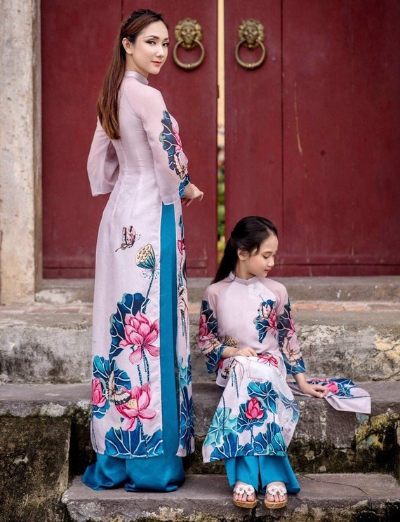 Mom and daughter matching traditional dresses cheap