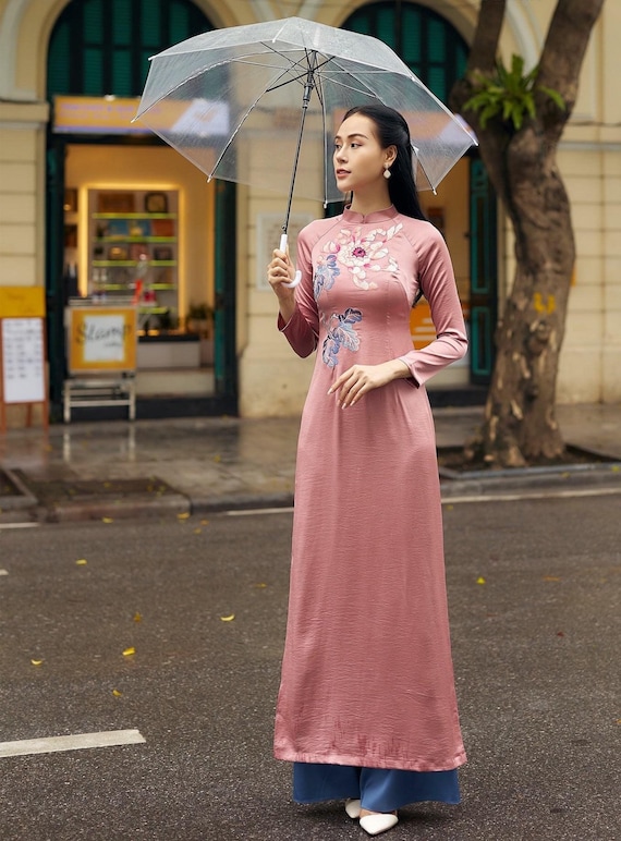 Buy Women Ao Dai Vietnamese Traditional Dress for Female, Women Online in  India 