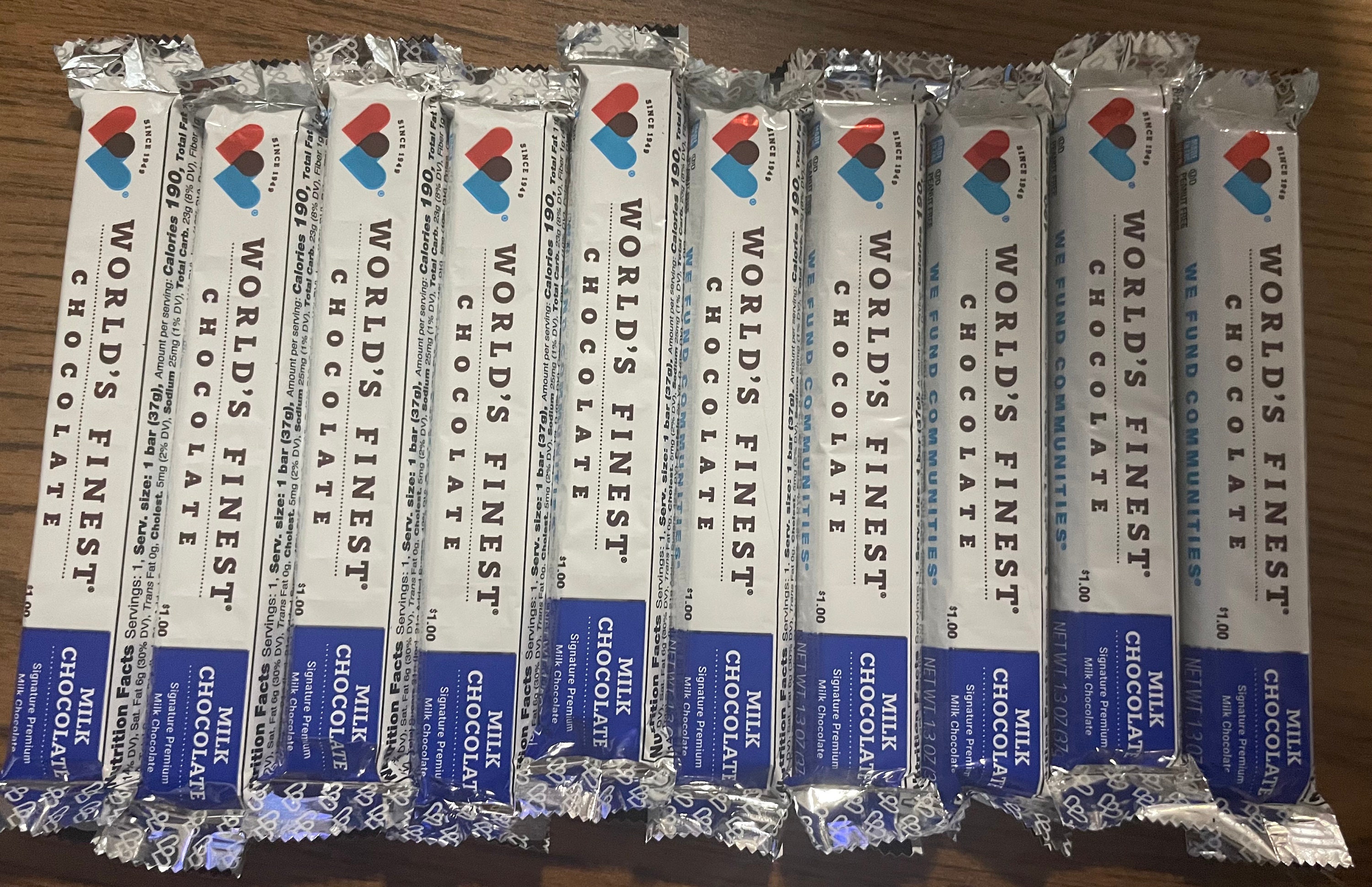 Original World's Finest Chocolate 10 Bar Milk Chocolate - Etsy