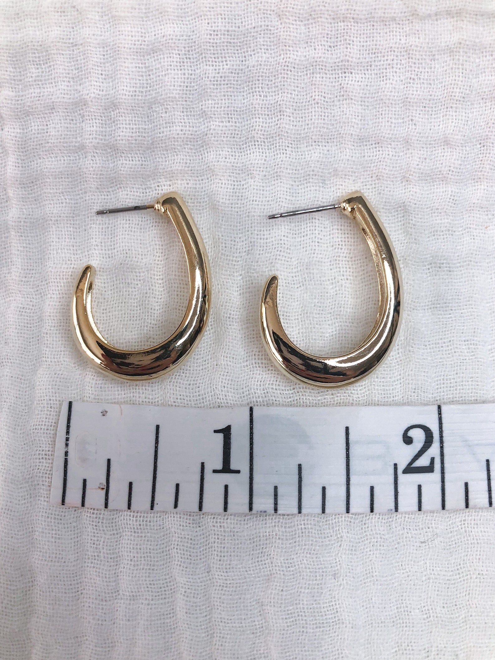 Gold Half Hoop Earrings Small Hoop Earrings Minimal Hoop Earrings 14k ...