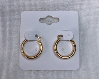 Mini Gold Hoop Earrings | Small Hoop Earrings | Minimal Hoop Earrings | 14k Gold Plated Earrings | Huggies | Hoops