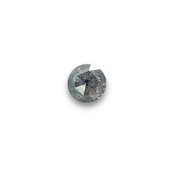 Rustic Salt and Pepper Diamond Cabochon - 3 to 3.3 mm Round, Rose Cut Diamond, Salt Pepper Diamonds