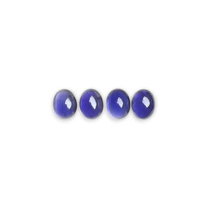 Blue Iolite Cabochons Smooth Cut - 9 x 7 Oval
