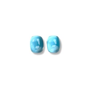 London Blue Topaz Smooth Cut Rectangular Cushions - 9 x 7 x 4.5mm, Blue topaz cabochons