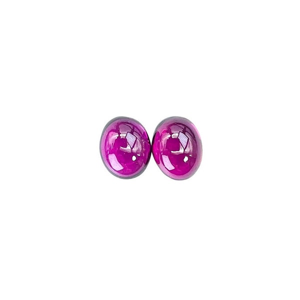 Rhodolite Garnet Cabochons Smooth Cut Purple Color - 9x7 Oval, Grape Garnet, Purple Garnet