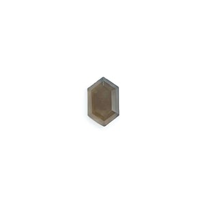 Smoky Quartz Flat Top Elongated Hexagon - 11 x 7 x 4 mm, Smokey Quartz Cabs