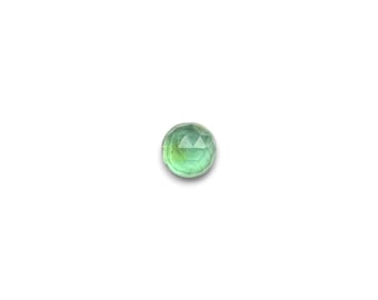 Indicolith Paraiba Turmalin Cabochon im Rosenschliff – 6,4 mm rund – Blauer Turmalin