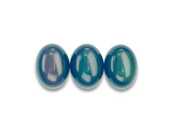 Rainbow Obsidian Cabochons Smooth Cut - 16 x 12 mm Ovals
