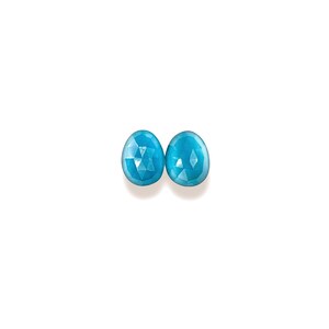 London Blue Topaz Cabochons Rose Cut - 7.5 to 8 mm
