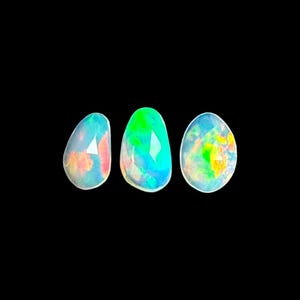 Ethiopian Opal Cabochons Rose Cut - 11.5 to 12.5 mm
