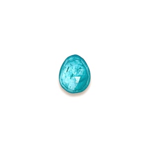 Paraiba Apatite Cabochons Rose Cut - Single Apatite Gemstone - 9.5 to 10.5 mm