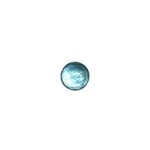 Aquamarine Cabochon Rose Cut - 9mm Round - Single Round Gemstone