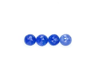 Tanzanite Cabochons Rose Cut - 7mm Round