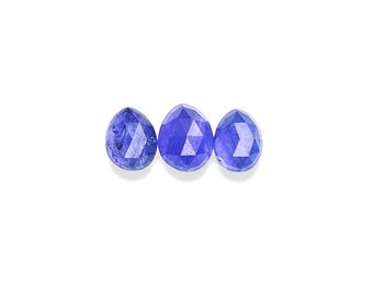 Tanzanite Cabochons Rose Cut - 9.5 to 10.5 mm