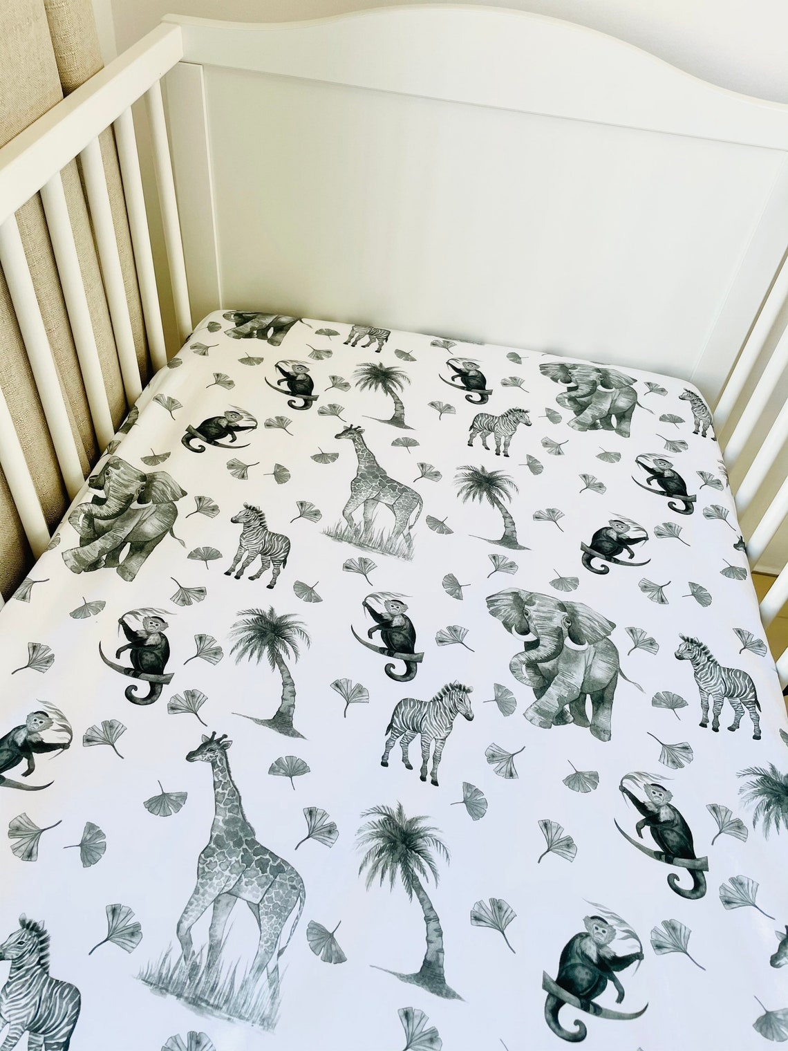 baby safari cot bedding