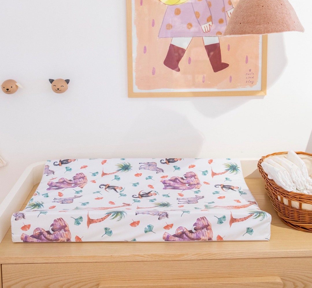 Baby Changing Mat Wedge Shape Waterproof Safari Jungle Etsy UK