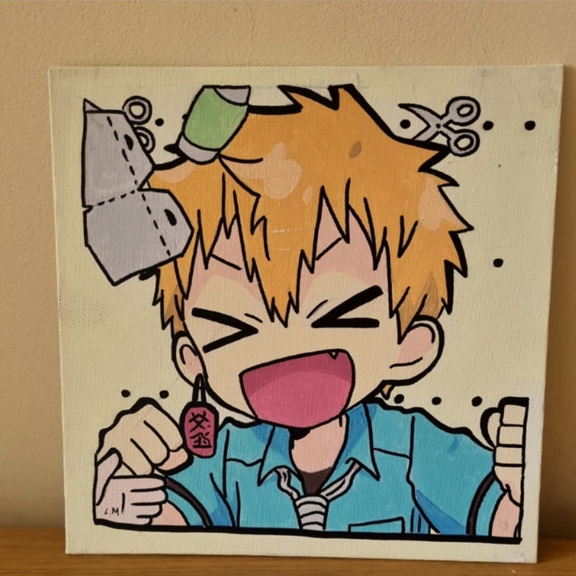 SHEFEI 6001-anime Boy Crown Canvas Art Print 30x45cm 