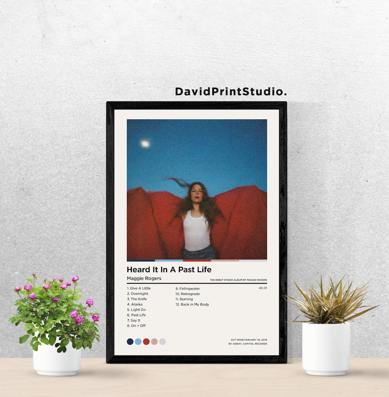 Maggie Rogers Posters Heard It In A Past Life Poster Custom Album Cover Poster Print Music Album Poster Home Decor Wall Art Gift
