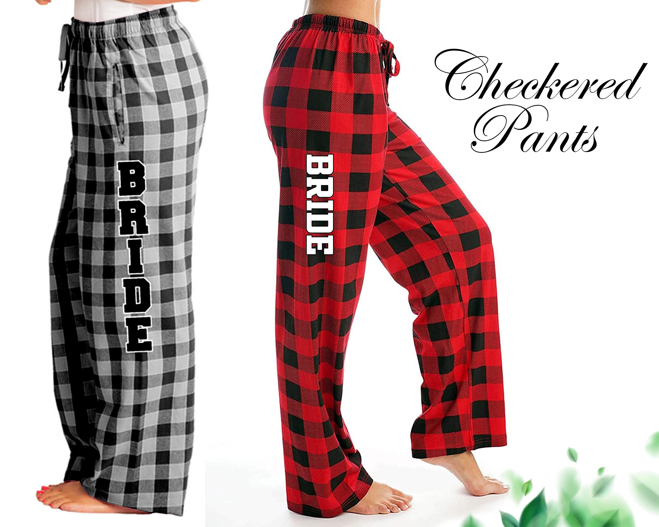 Monogrammed PJ Pants / Buffalo Plaid PJ Pants / Polka Dot PJ Pants