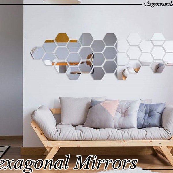 Hexagon Mirror Etsy