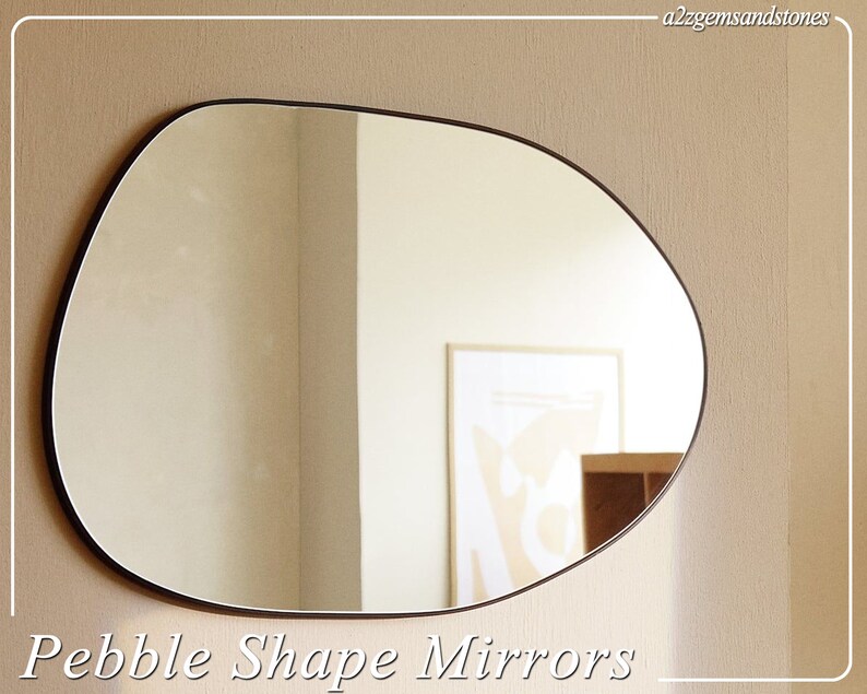 Pebble Mirror Set Asymmetrical Mirror Aesthetic Design Etsy