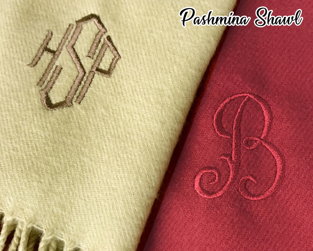 personalized pashmina shawls