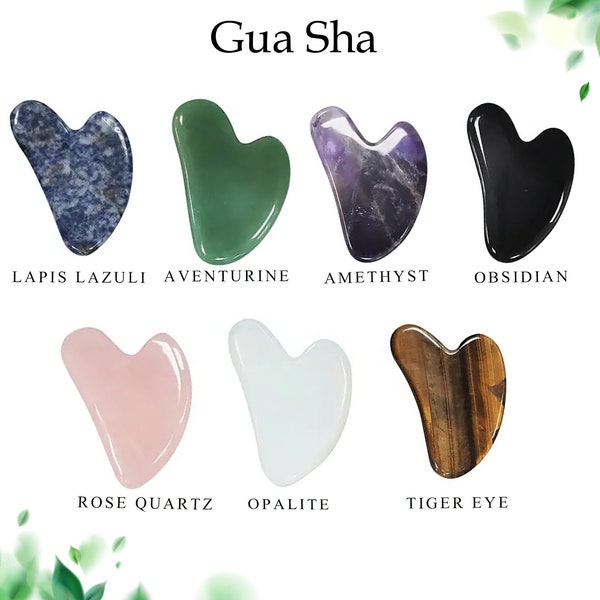 Outil Gua Sha en cristal, rouleau de jade, outil de massage du corps et du visage en pierre naturelle, plaque de grattage, pierres précieuses de qualité supérieure, outil de soin de la peau, 1 pièce