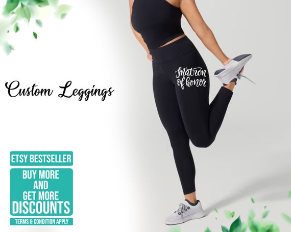 Women Custom High Waisted Sport Gym Fitness Workout Yoga Pants Leggings For  Women | Yoga in 2023 | Leggings are not pants, Printed leggings, Outfits  with leggings