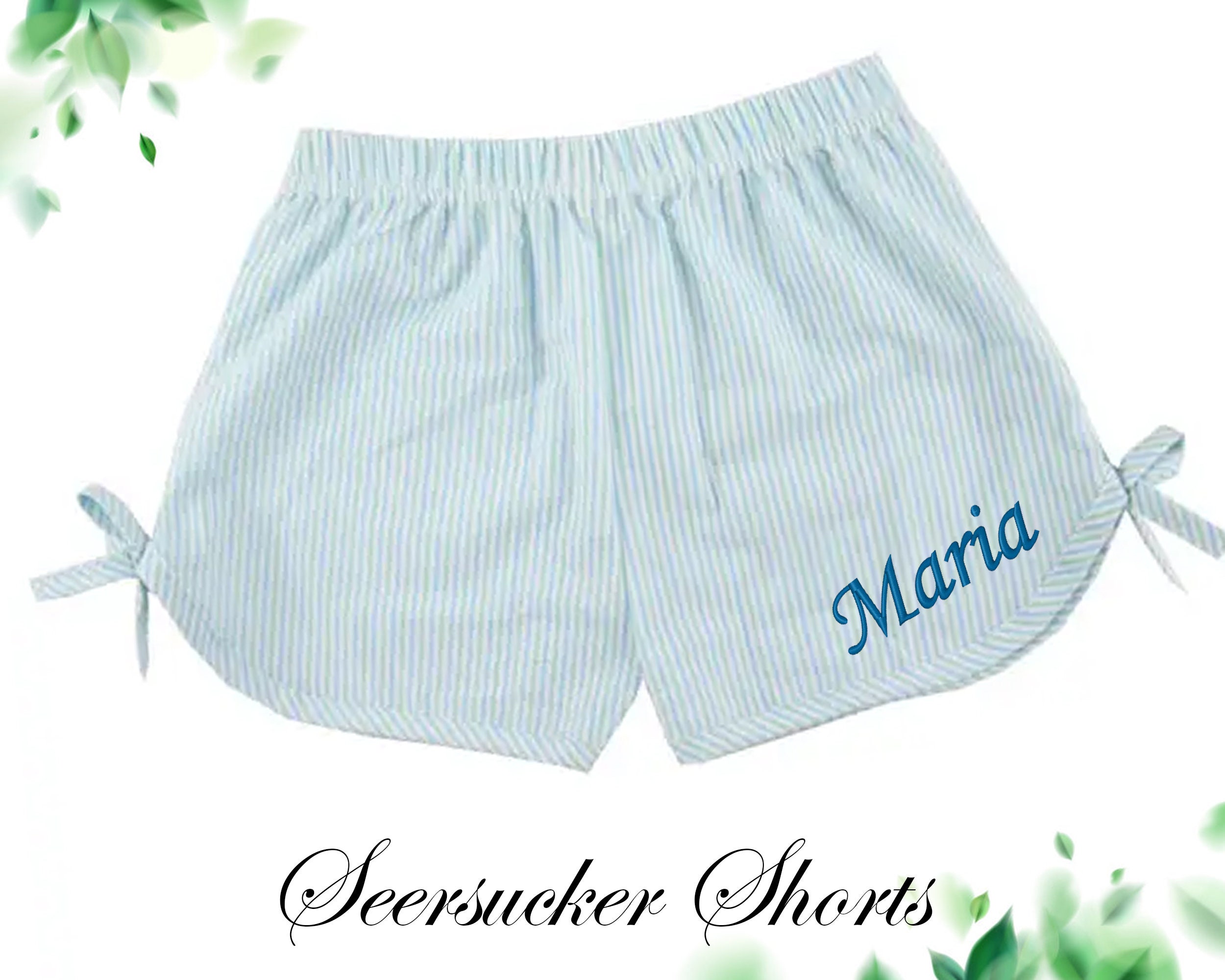 Seersucker Pajama Shorts