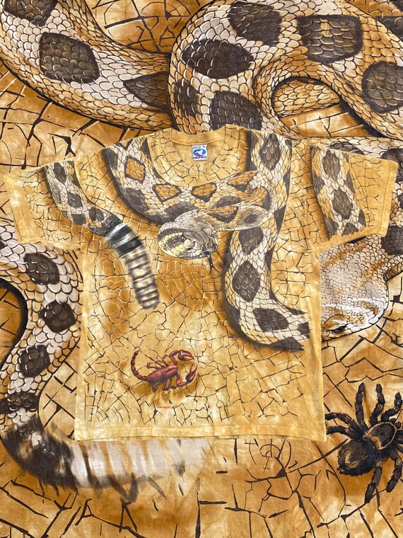 Vintage Liquid Blue Rattlesnake Overprinted 1996