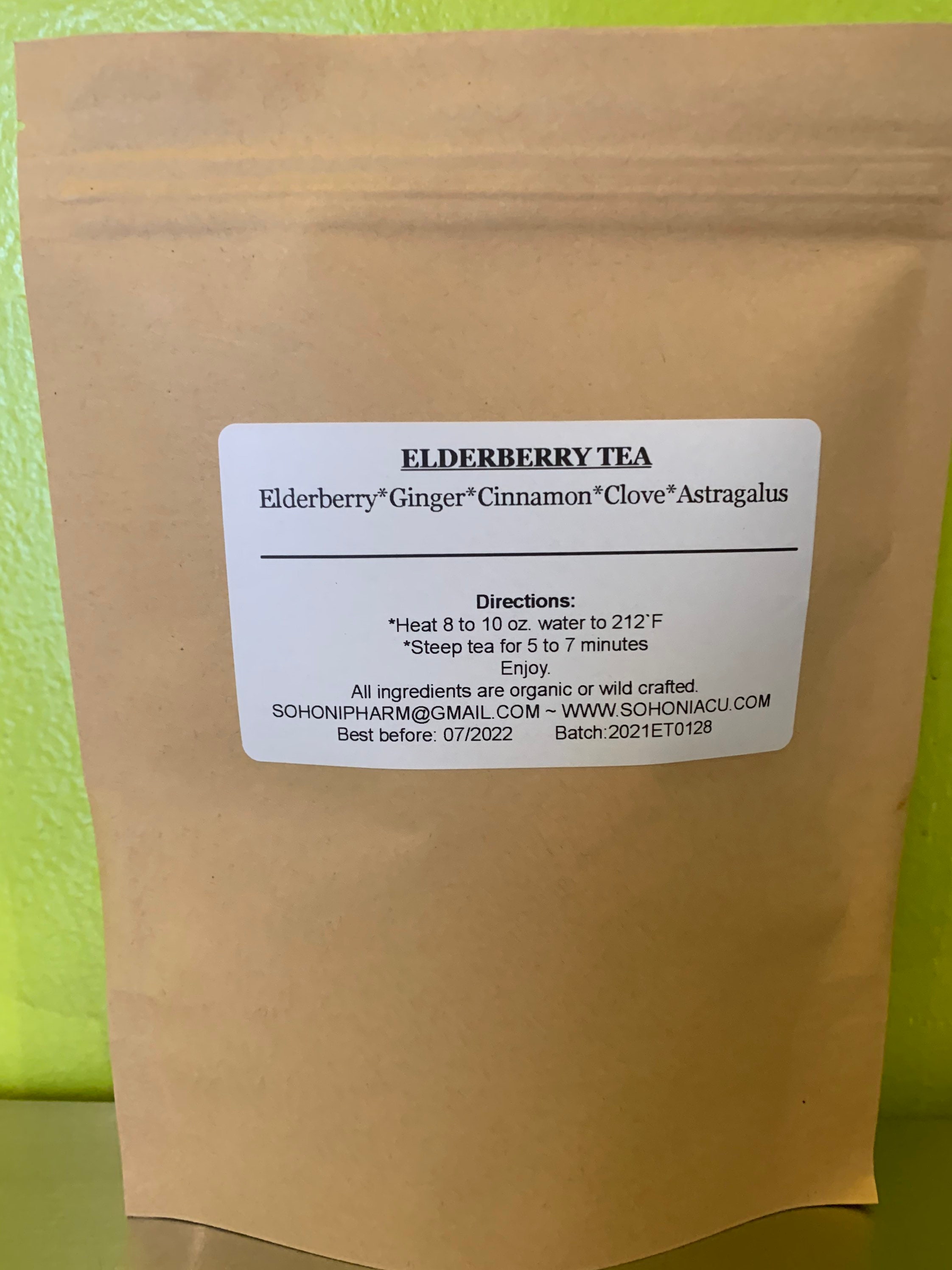 Elderberry Tea Bags Etsy