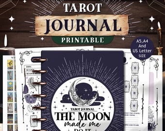 Printable Tarot Journal: The Moon Made Me Do It, Celtic Cards (PDF)