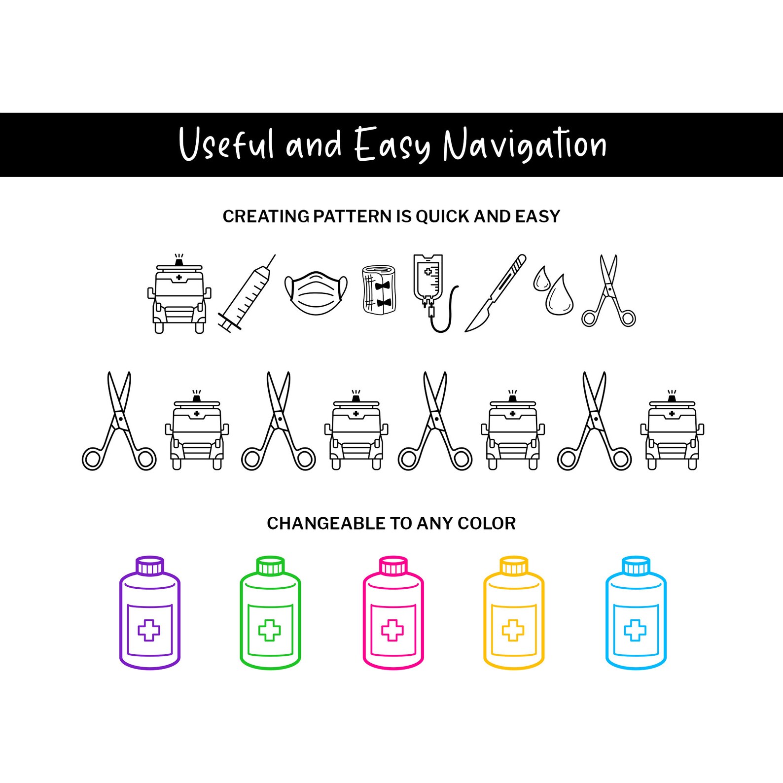 Medical Doodle Fonts, Instant File Otf, Ttf Font Download, Health ...