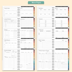 Retro Teacher Undated Digital Planner, Goodnotes Android iPad Lesson Planner, Daily Weekly Digital Journal, Notability Planner, Hyperlinked