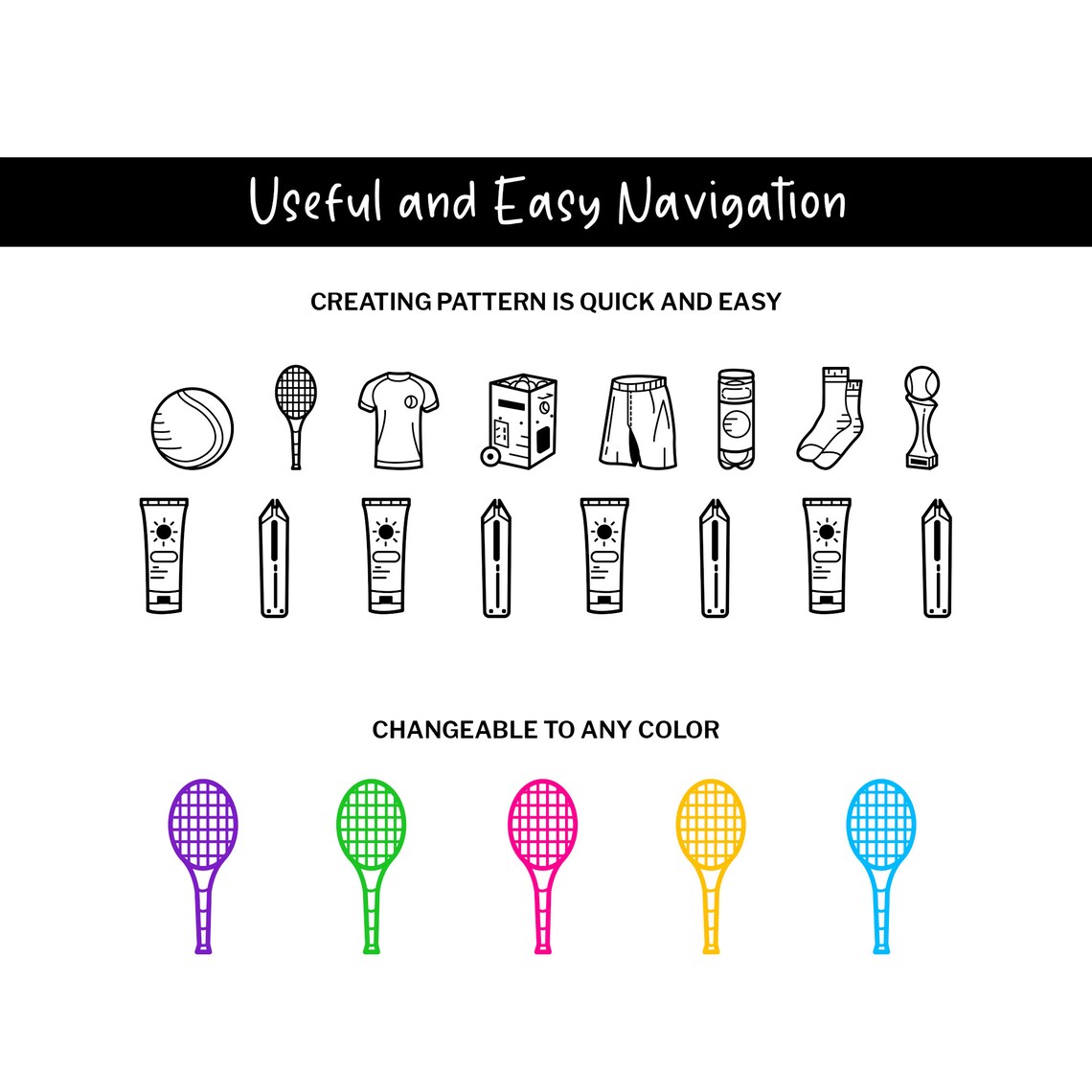 Tennis Doodle Fonts, Instant File Otf, Ttf Font Download, Racket Sports ...