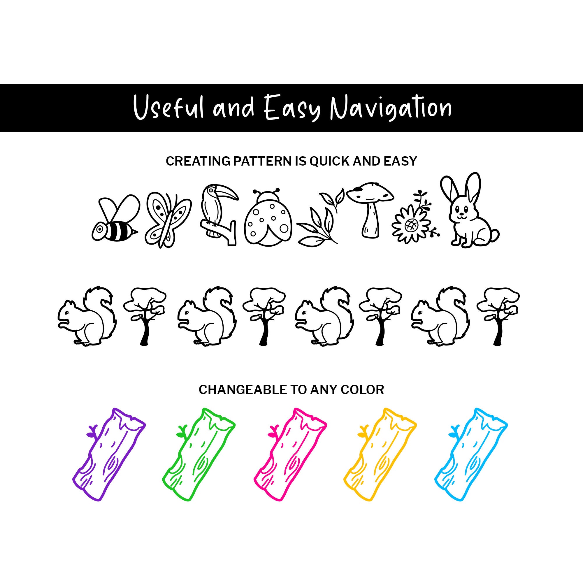 Forest Doodle Fonts, Instant File Otf, Ttf Font Download, Digital Font ...