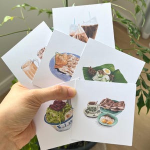 Mamak / Singapore-minivoedselkaart afdrukken