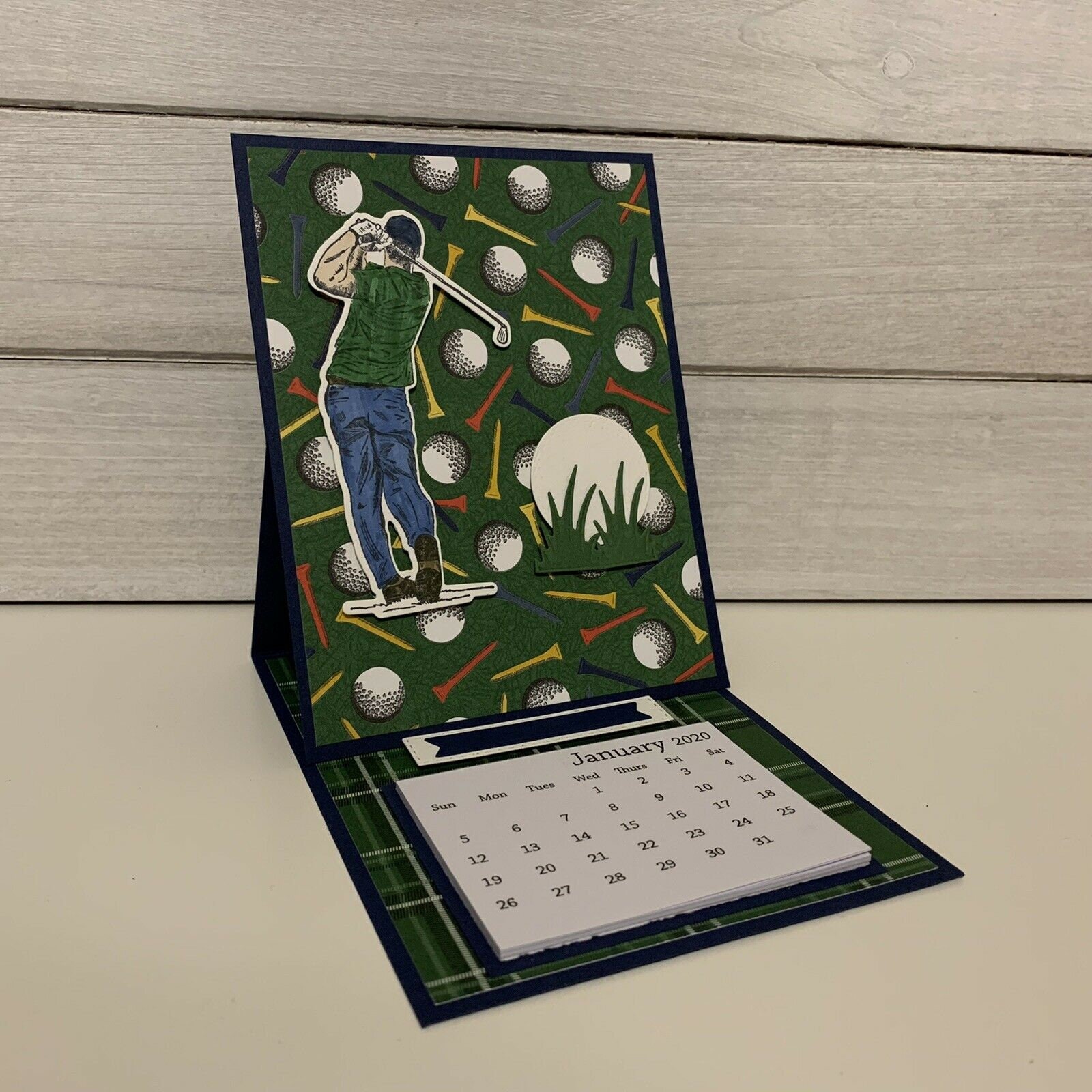 Handmade Golf 2021 Calendar Mini Tear Off Calendar Desk | Etsy