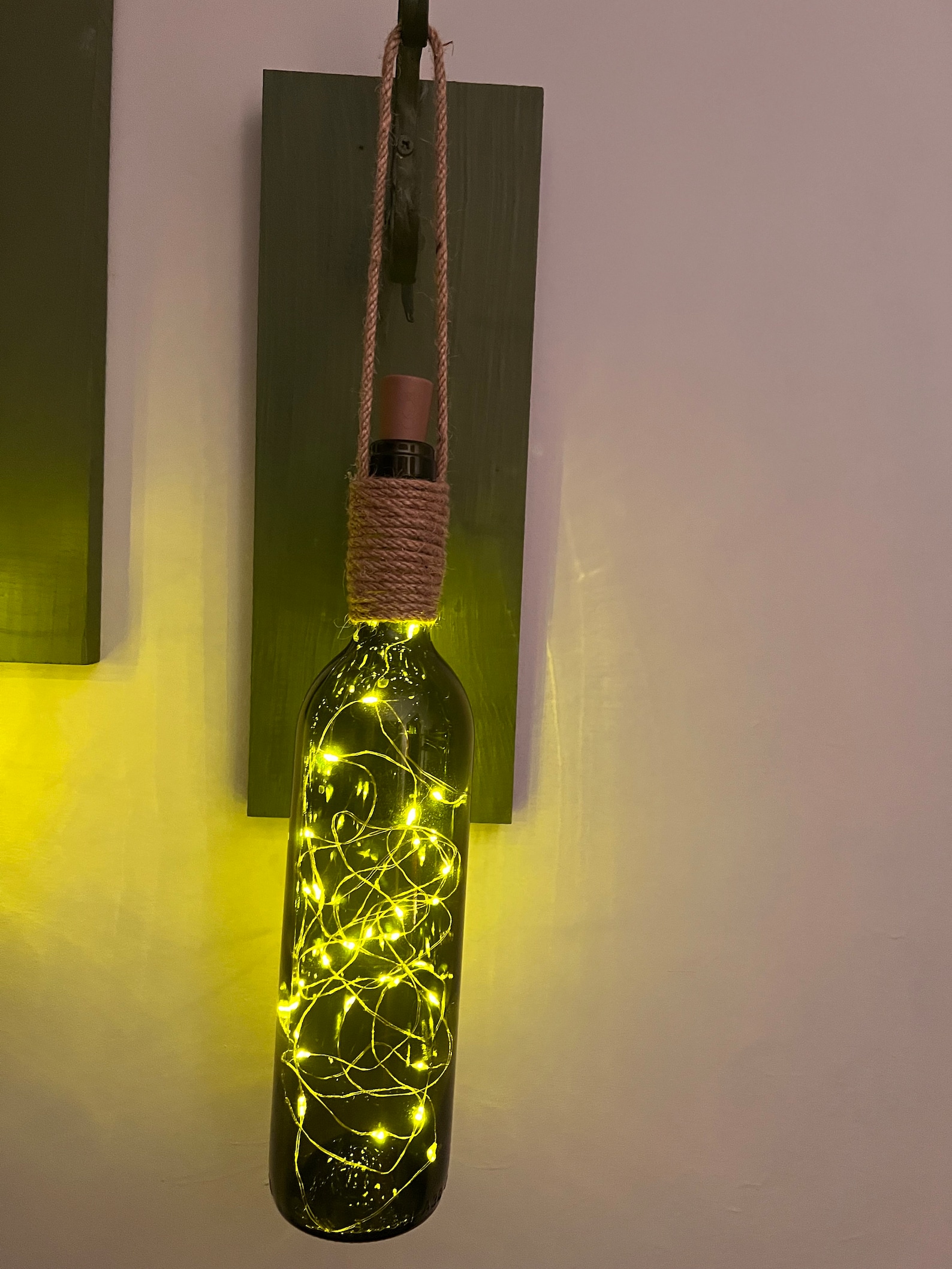 Wine Bottle Wall Sconce Set of 2, Wine Bottle Wall Sconce With Fairly