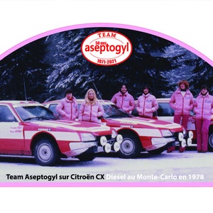 “50 years of Aseptogyl” Rally Plate – Citroën CX – official launch “press photo” – 50 copies