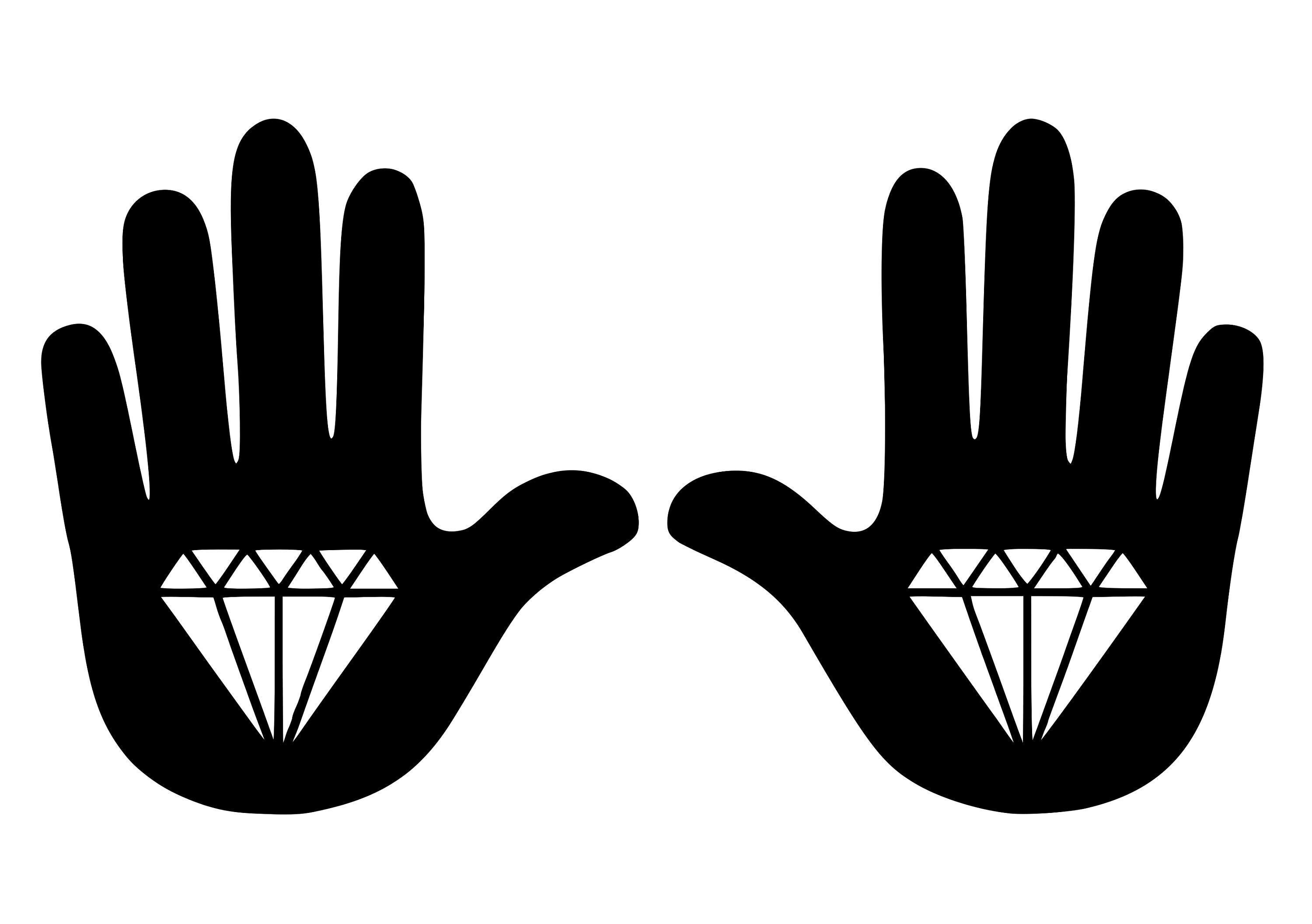 Diamond Hands Decal Show off Your Diamond Hands Etsy UK