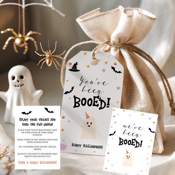 You've Been Booed Printable Game, You've Been Booed Kit, Neighborhood Tradition, You've Been Booed Game, Booed Basket Sign, We've Been Booed