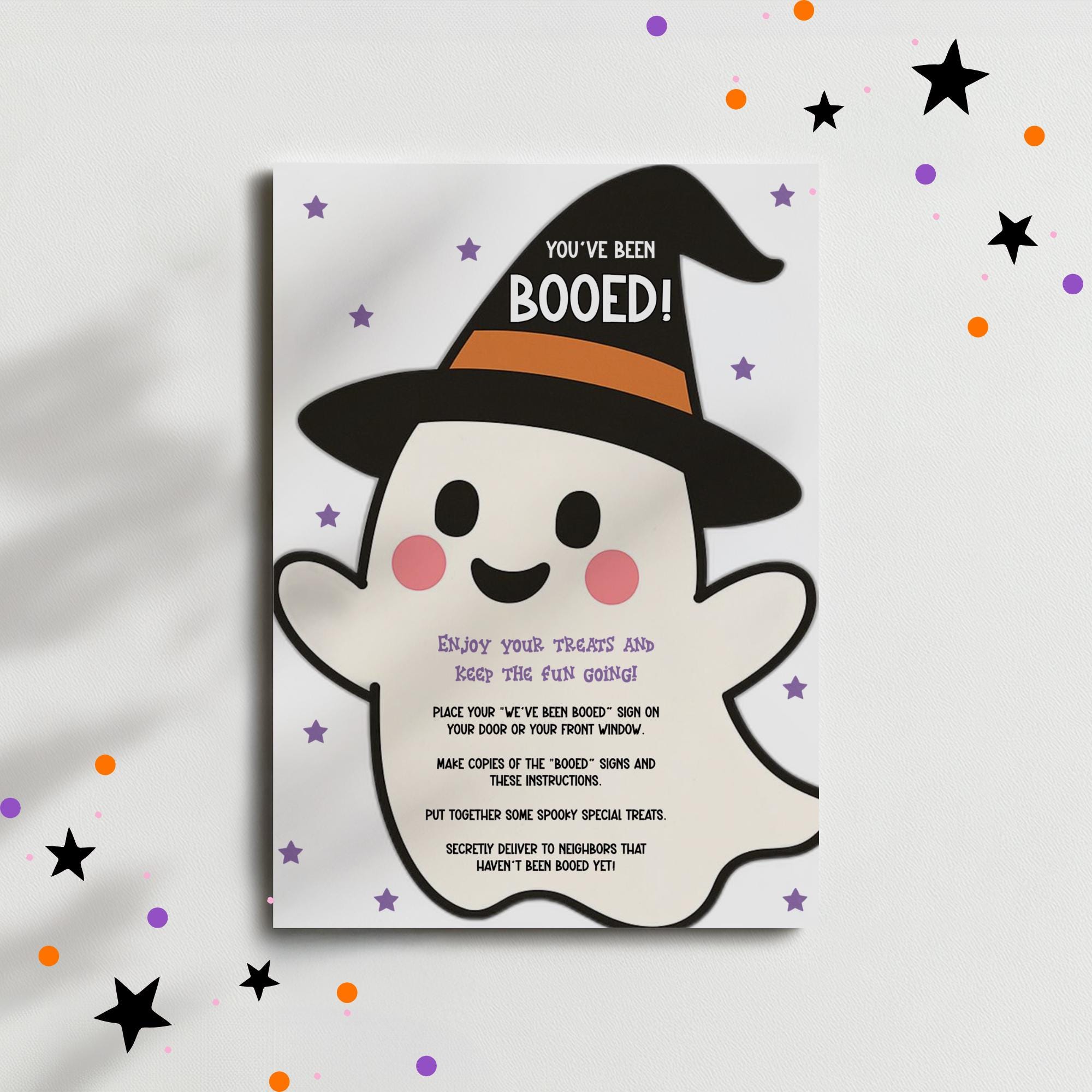 You've Been Booed Printable Neighborhood Tradition Game, You've Been ...