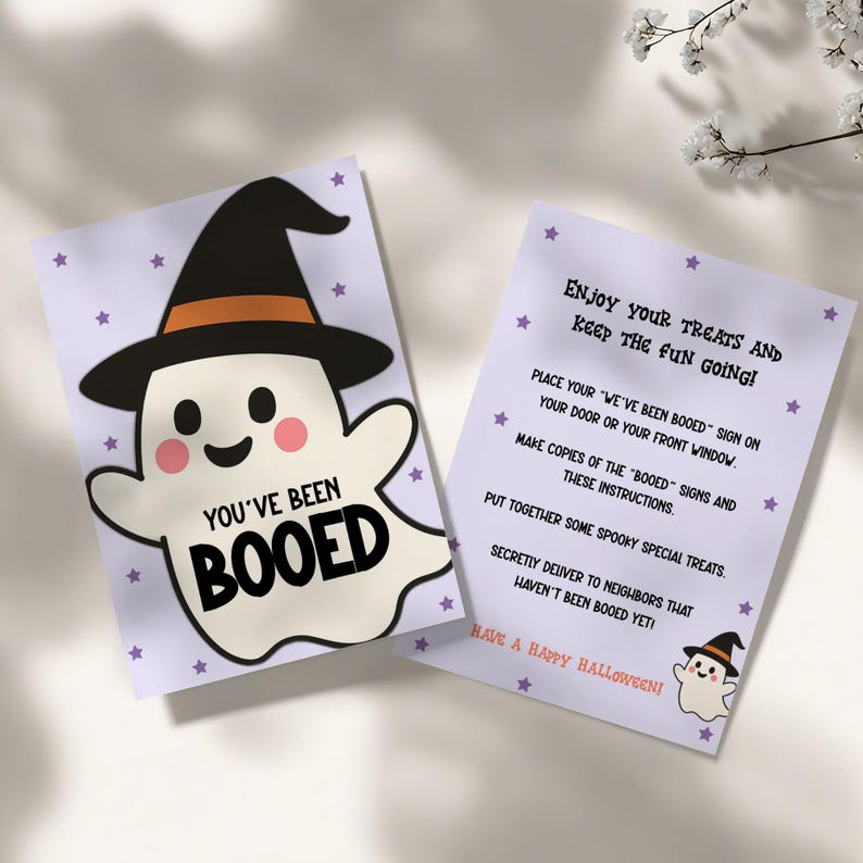 You've Been Booed Printable Game Kit, Halloween Neighborhood Tradition ...