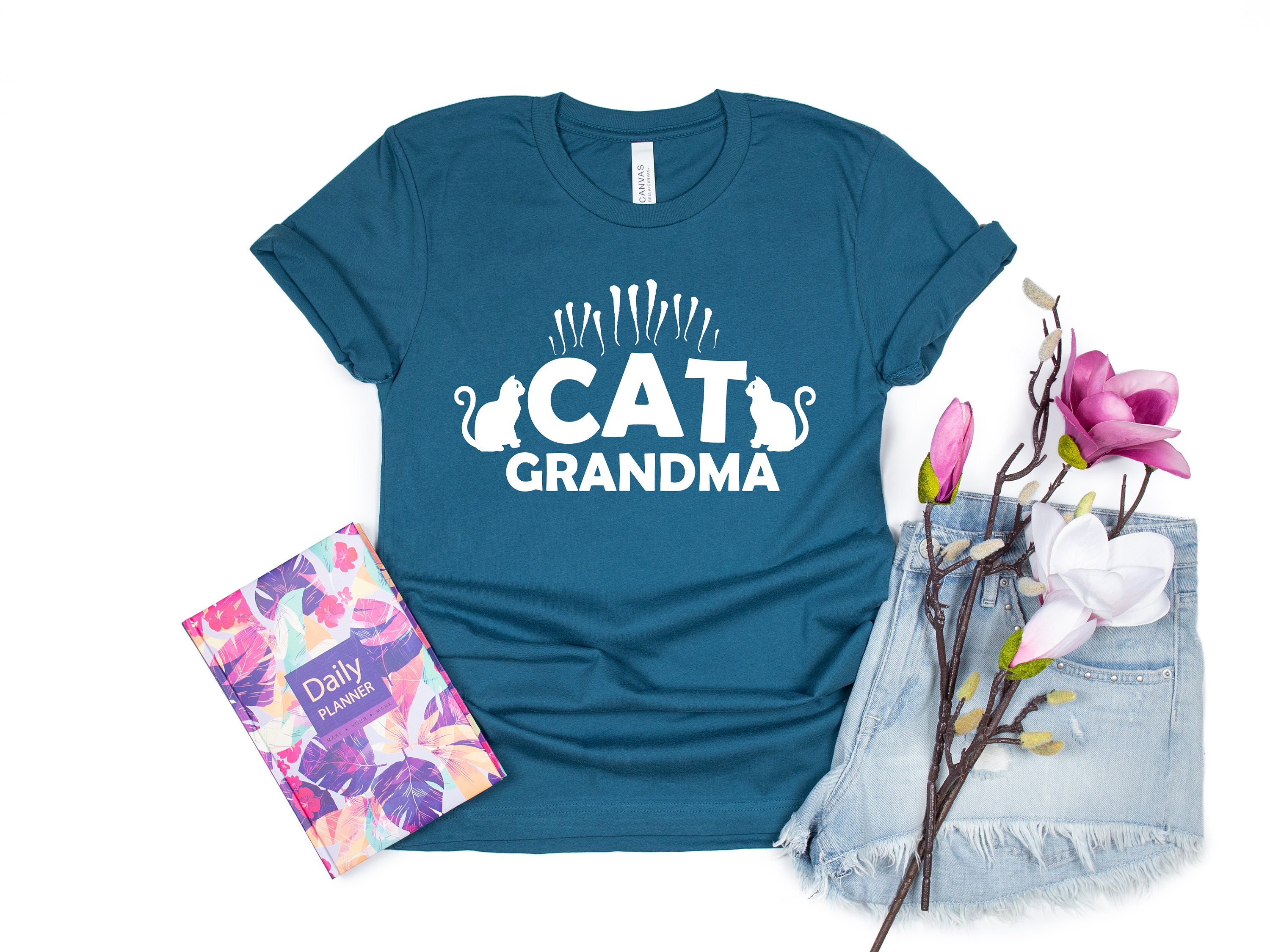 Cat Grandma TShirt Cat Grandma Shirt Cat Lover Shirt Cat Etsy