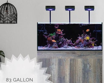 Low Iron Reef Aquarium 83 Gallon 48” x 20” x 20” (12 mm glass thickness)