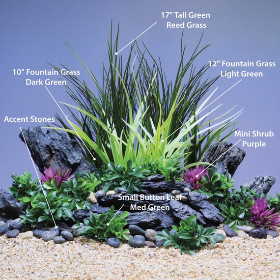 Aquarium Eco-Friendly Artificial Green Water Grass Plant Lawn Fish