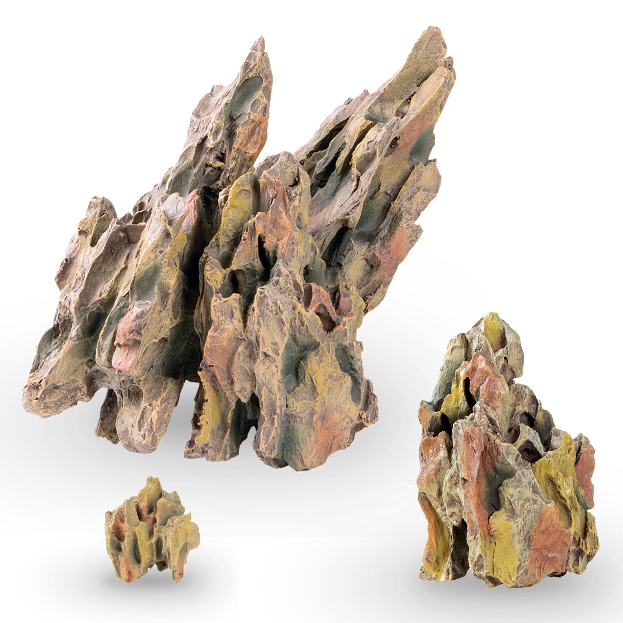 Ohko Dragon Stone Aquascape Rocks 3 Pcs. Molded Aquarium Etsy UK