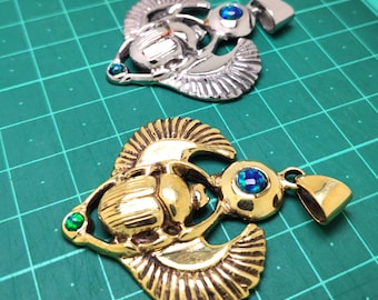 Ancient Egyptian scarab beetle khepera pendant